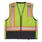 Ergodyne Two-Tone/Black Bottom Safety Vest 2XL, 3XL Class 2 U Back, , Zipper 2 Mic Tab, ID Window 8251HDZBK - alternate 1
